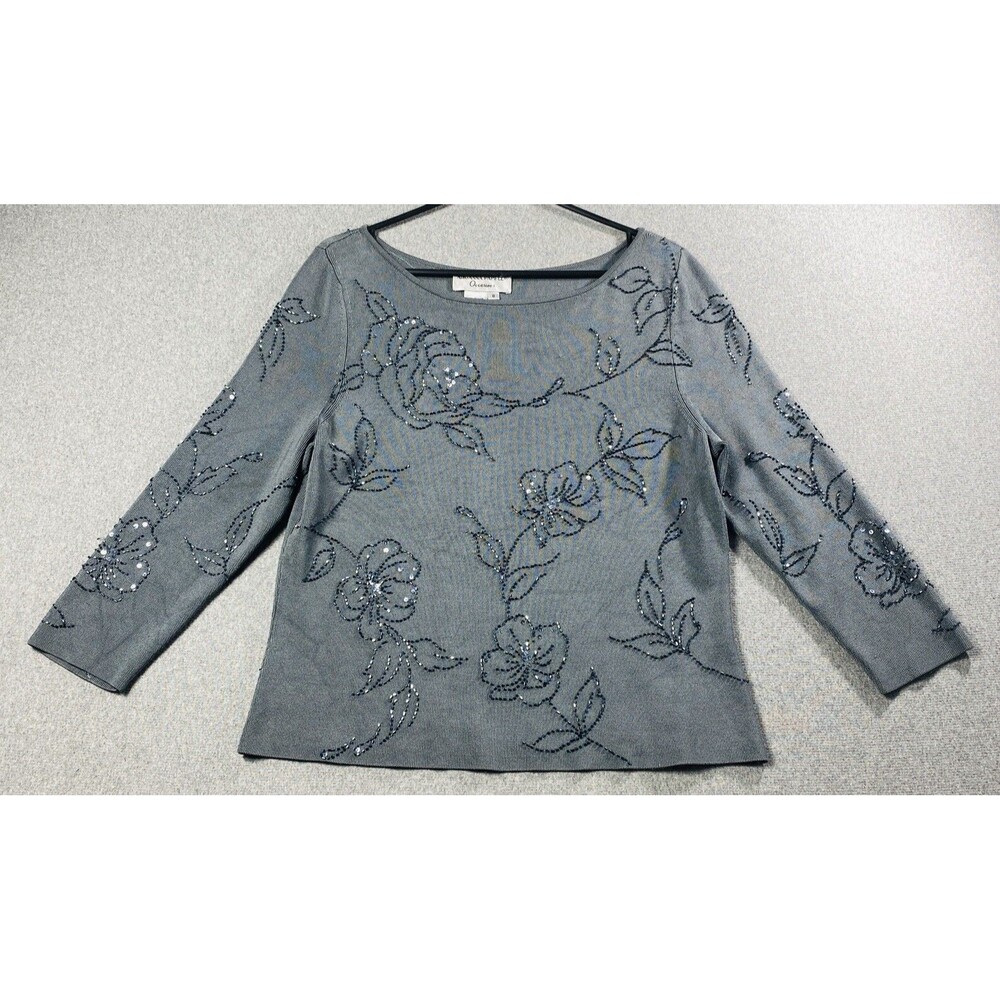 Vintage Adriana Papell Beaded Sweater Size 8